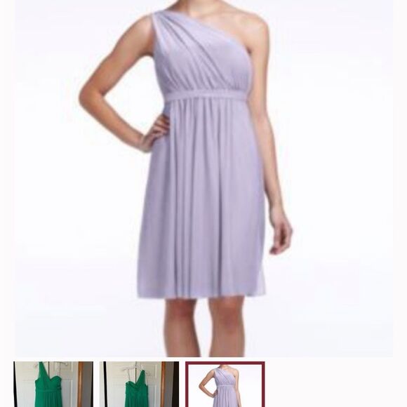 NWT David's Bridal one shoulder dress - Picture 6 of 11